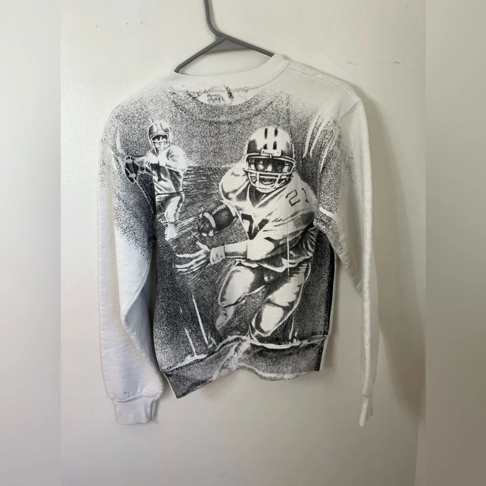 Vintage Ohio State AOP Graphic Sweatshirt Small